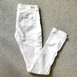 Paige Skyline Jeans in White, Size 26